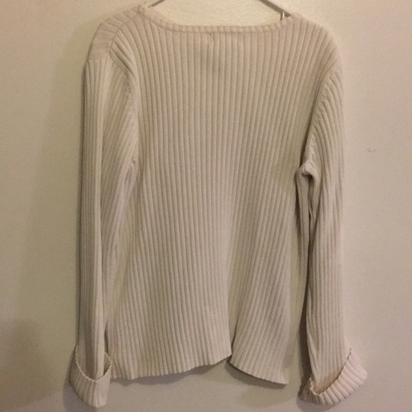 Ralph Lauren Ladies Cream color Sweater SzXL Pre💖 - Picture 5 of 7